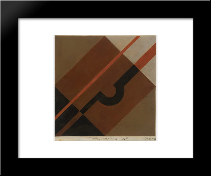 Formas Diferenciadas 20x24 Black Modern Wood Framed Art Print Poster by Serpa, Ivan