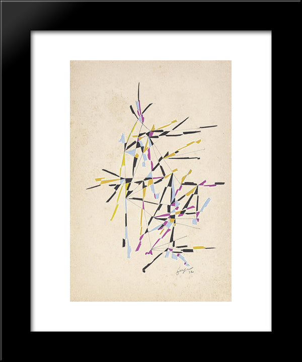 Untitled 20x24 Black Modern Wood Framed Art Print Poster by Serpa, Ivan