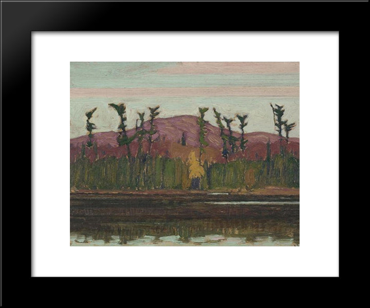 Layton'S Lake, Algoma 20x24 Black Modern Wood Framed Art Print Poster by MacDonald, J. E. H.