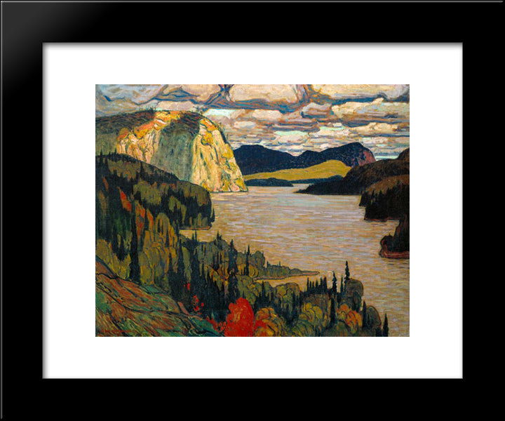 The Solemn Land 20x24 Black Modern Wood Framed Art Print Poster by MacDonald, J. E. H.