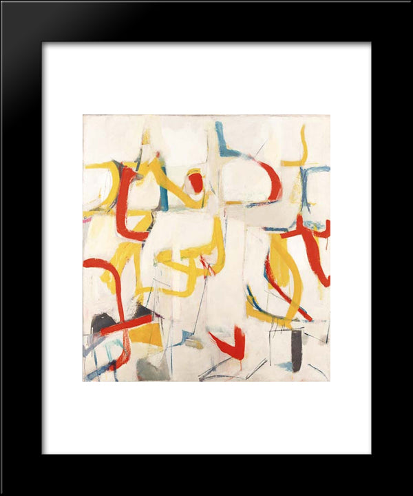 Choir 20x24 Black Modern Wood Framed Art Print Poster by Tworkov, Jack