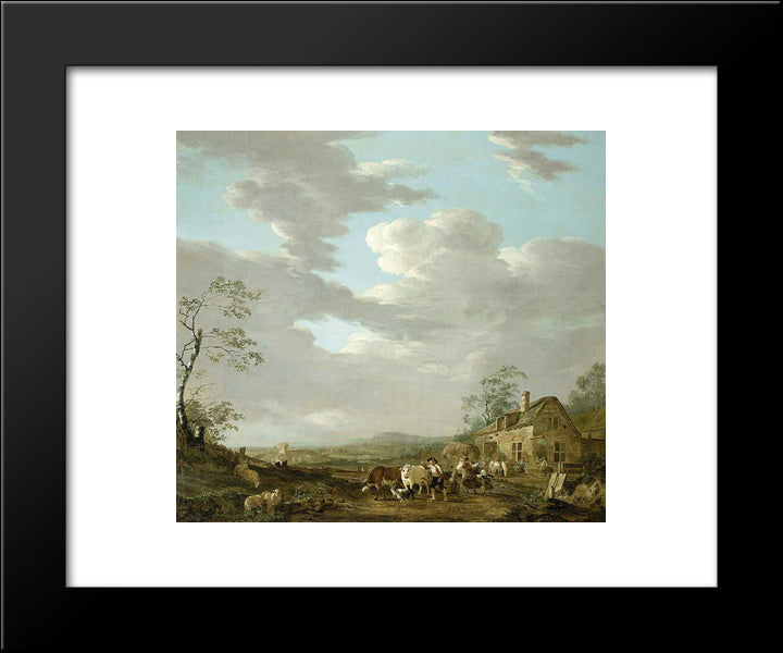 Autumn Landscape 20x24 Black Modern Wood Framed Art Print Poster by van Strij, Jacob