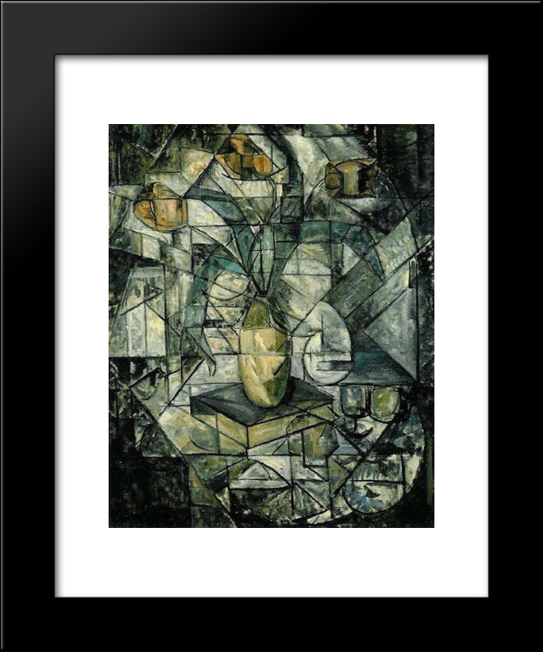 18 Compositie Opus 1 20x24 Black Modern Wood Framed Art Print Poster by Heemskerck, Jacoba van