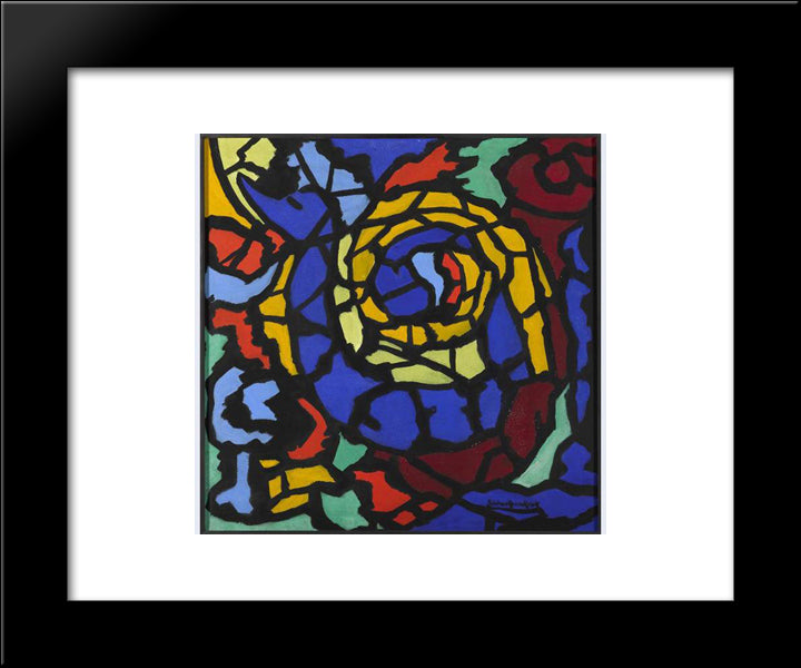 Bild No. 131 20x24 Black Modern Wood Framed Art Print Poster by Heemskerck, Jacoba van