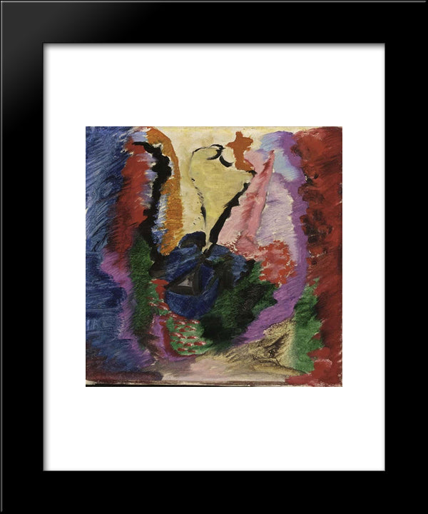 Kleurstudie 20x24 Black Modern Wood Framed Art Print Poster by Heemskerck, Jacoba van
