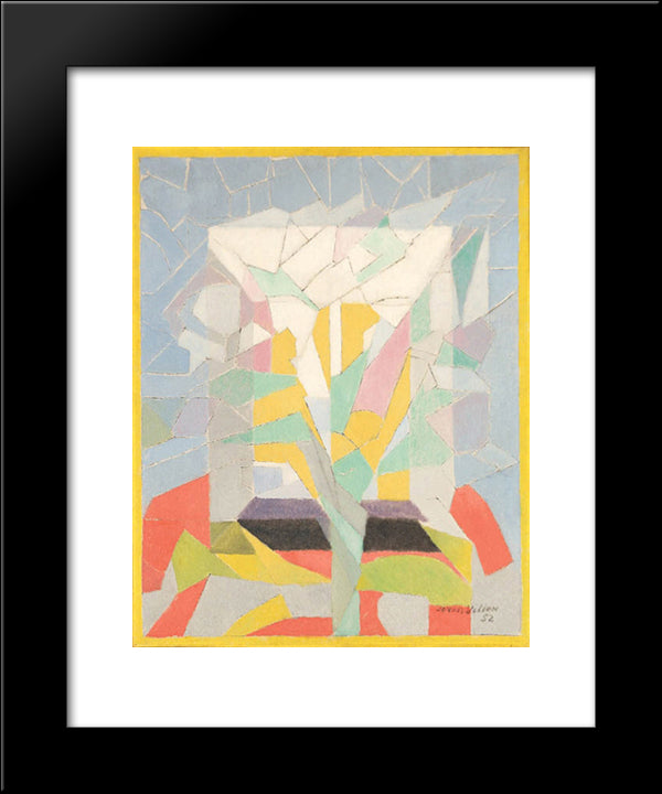 Le Mois De Mai 20x24 Black Modern Wood Framed Art Print Poster by Villon, Jacques