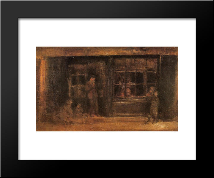 A Shop 20x24 Black Modern Wood Framed Art Print Poster by Whistler, James McNeill