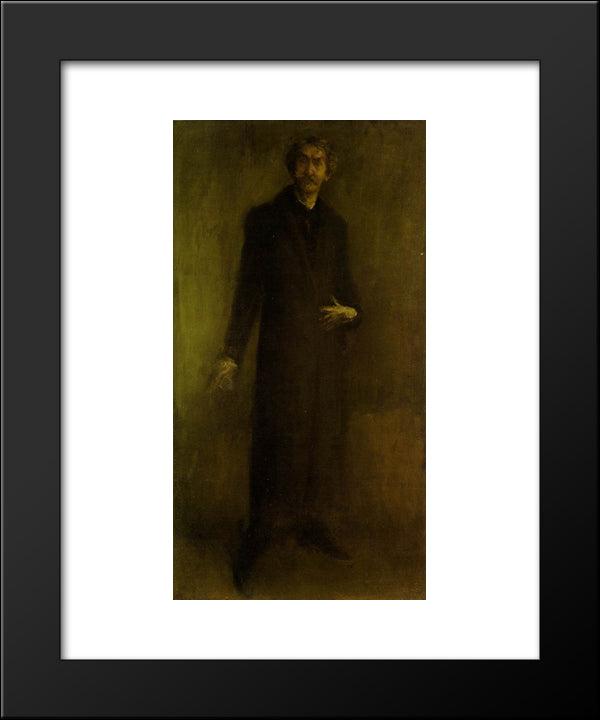 Brown And Gold 20x24 Black Modern Wood Framed Art Print Poster by Whistler, James McNeill