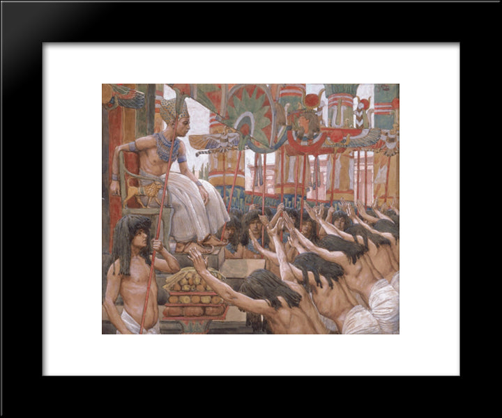 Joseph Dwelleth In Egypt 20x24 Black Modern Wood Framed Art Print Poster by Tissot, James