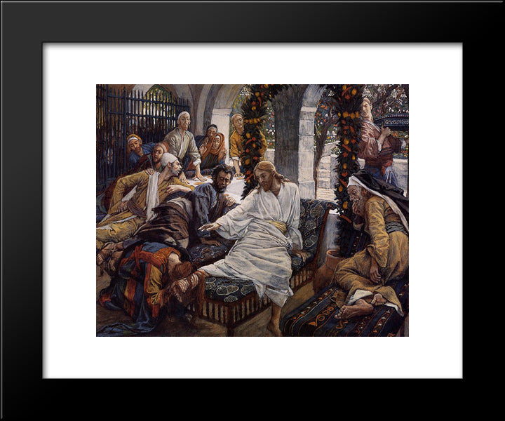 Mary Magdalene`S Box Of Very Precious Ointment 20x24 Black Modern Wood Framed Art Print Poster by Tissot, James
