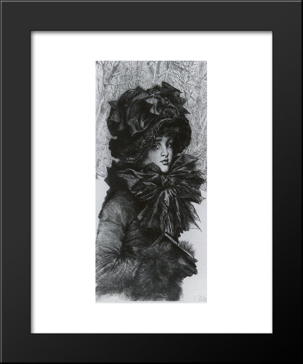 Sunday Morning 20x24 Black Modern Wood Framed Art Print Poster by Tissot, James