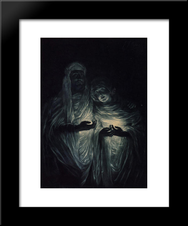 The Apparition 20x24 Black Modern Wood Framed Art Print Poster by Tissot, James