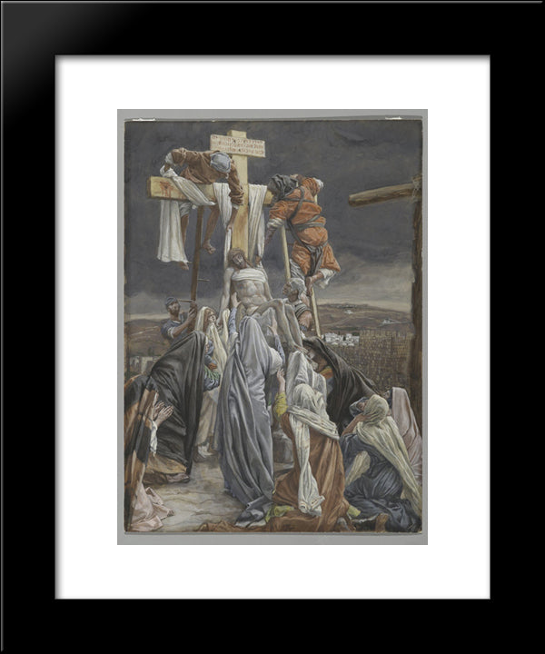 The Descent From The Cross, Illustration For 'The Life Of Christ' 20x24 Black Modern Wood Framed Art Print Poster by Tissot, James