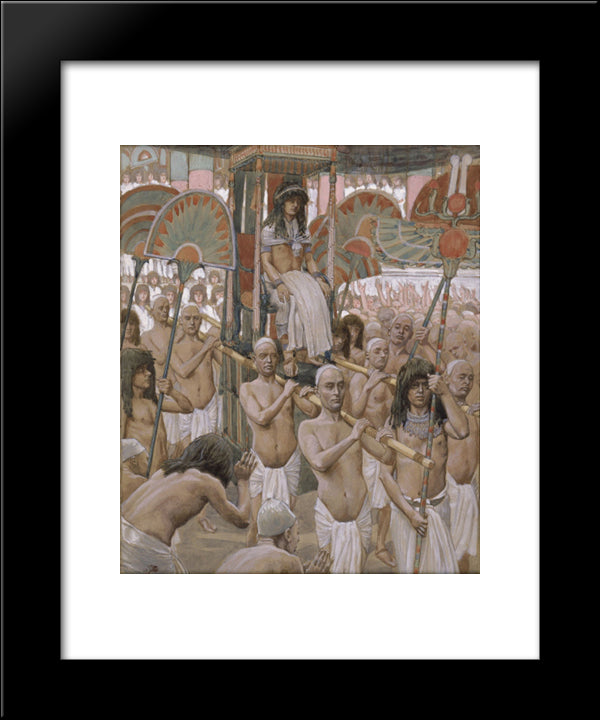 The Glory Of Joseph 20x24 Black Modern Wood Framed Art Print Poster by Tissot, James