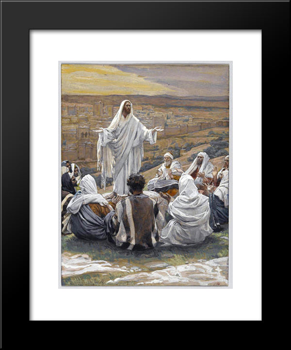 The Lord'S Prayer 20x24 Black Modern Wood Framed Art Print Poster by Tissot, James