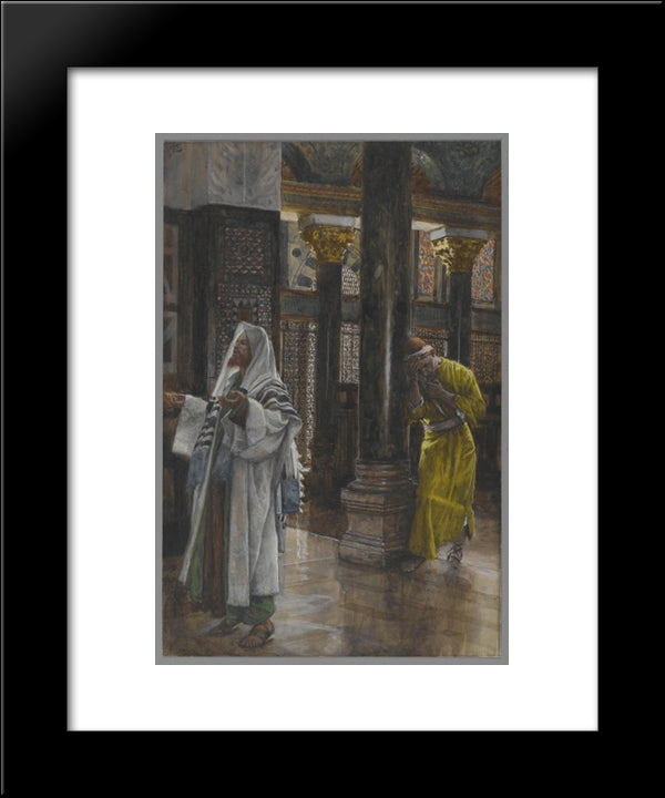 The Pharisee And The Publican 20x24 Black Modern Wood Framed Art Print Poster by Tissot, James