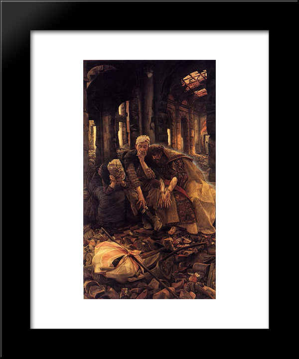 The Ruins (Inner Voices) 20x24 Black Modern Wood Framed Art Print Poster by Tissot, James
