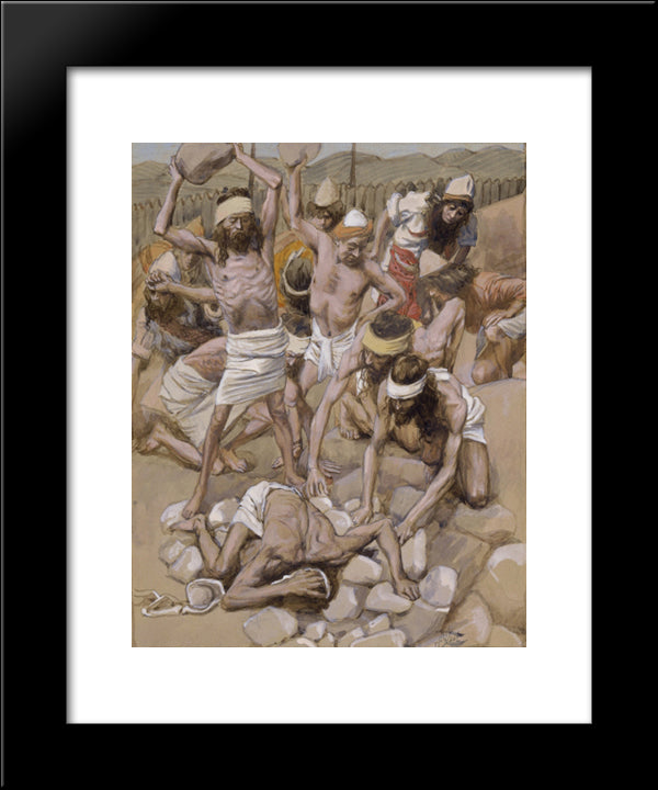 The Sabbath Breaker Stoned 20x24 Black Modern Wood Framed Art Print Poster by Tissot, James