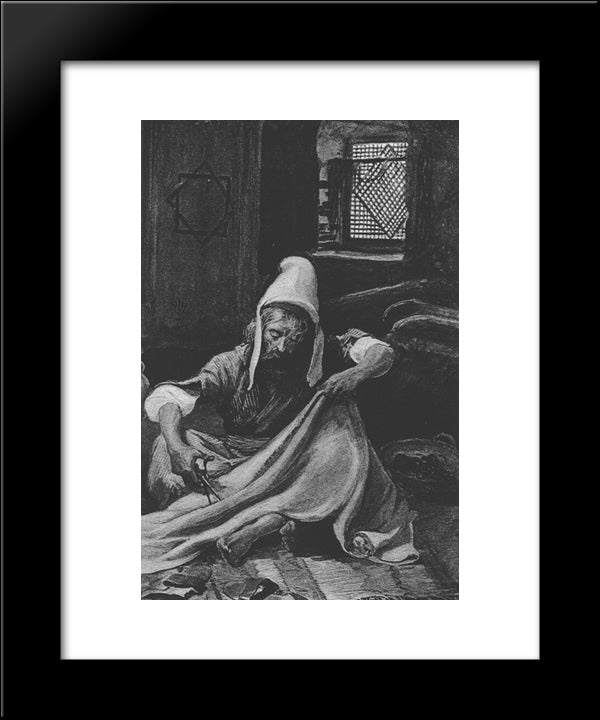 The Tailor 20x24 Black Modern Wood Framed Art Print Poster by Tissot, James