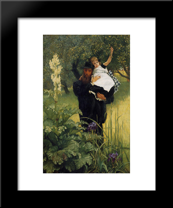 The Widower 20x24 Black Modern Wood Framed Art Print Poster by Tissot, James