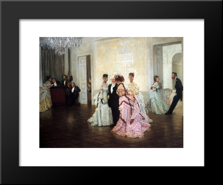 Too Early 20x24 Black Modern Wood Framed Art Print Poster by Tissot, James