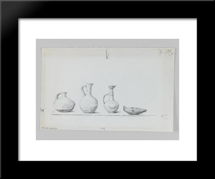Vases Of Judea 20x24 Black Modern Wood Framed Art Print Poster by Tissot, James