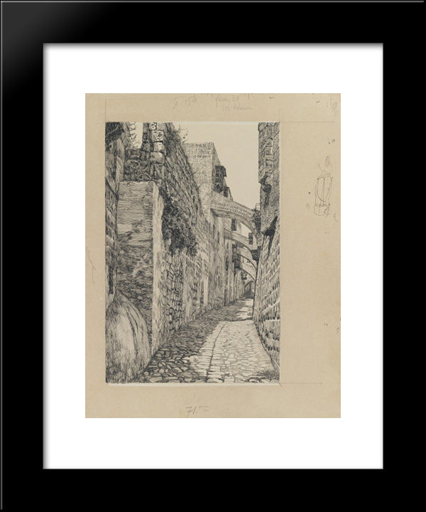 Via Dolorosa 20x24 Black Modern Wood Framed Art Print Poster by Tissot, James