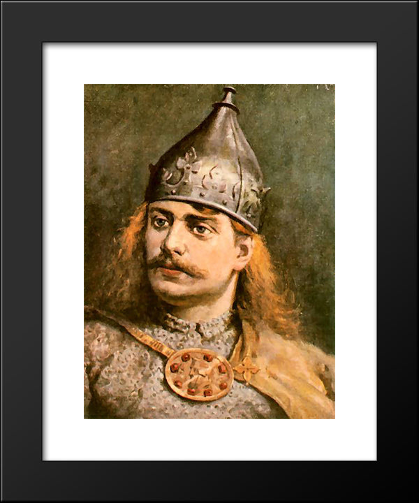 Boleslaw The Wrymouthed 20x24 Black Modern Wood Framed Art Print Poster by Matejko, Jan