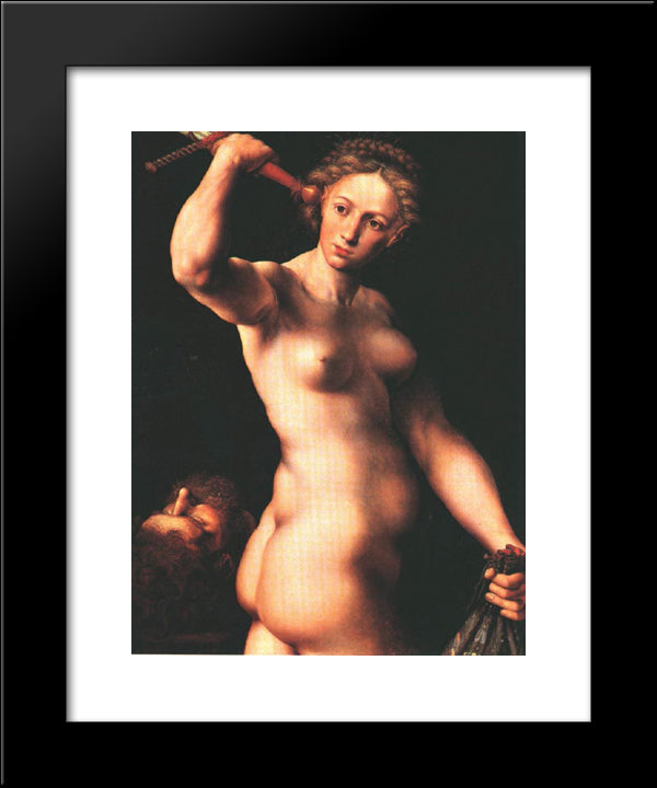 Judith 20x24 Black Modern Wood Framed Art Print Poster by Hemessen, Jan van