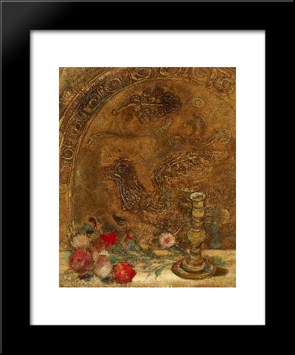 Still Life 20x24 Black Modern Wood Framed Art Print Poster by Adler, Jankel