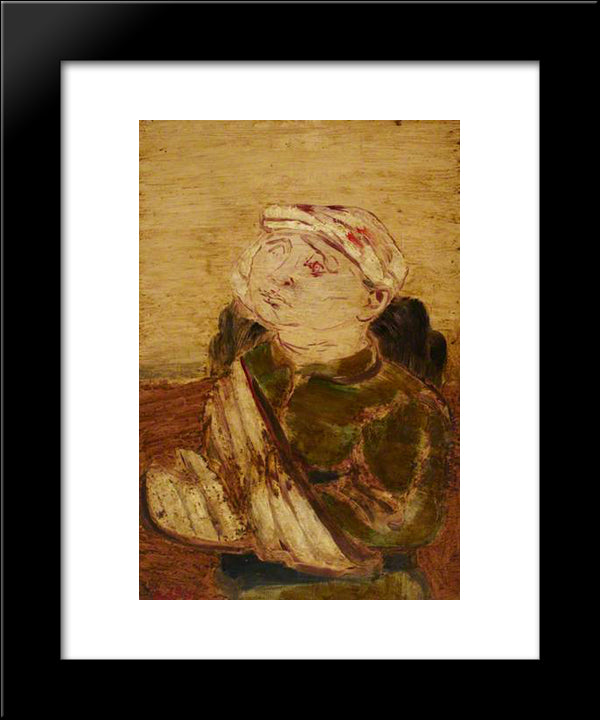 Wounded 20x24 Black Modern Wood Framed Art Print Poster by Adler, Jankel