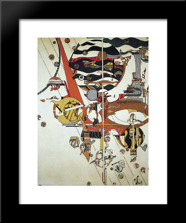 Cqfd 20x24 Black Modern Wood Framed Art Print Poster by Serpan, Jaroslav