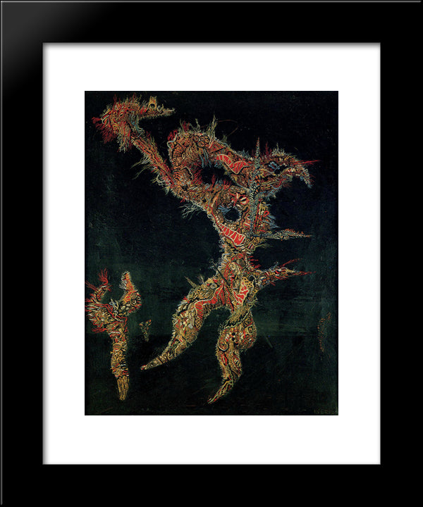 Dissection D'Un Paysage 20x24 Black Modern Wood Framed Art Print Poster by Serpan, Jaroslav