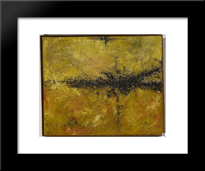 Jieonzu 20x24 Black Modern Wood Framed Art Print Poster by Serpan, Jaroslav