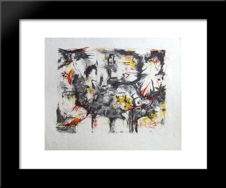 Untitled 20x24 Black Modern Wood Framed Art Print Poster by Serpan, Jaroslav