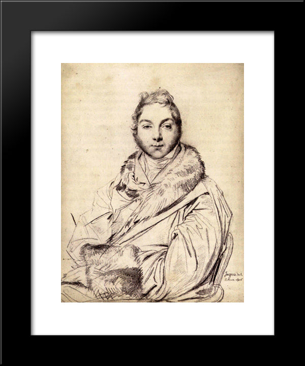Alexander Baillie 20x24 Black Modern Wood Framed Art Print Poster by Ingres, Jean Auguste Dominique