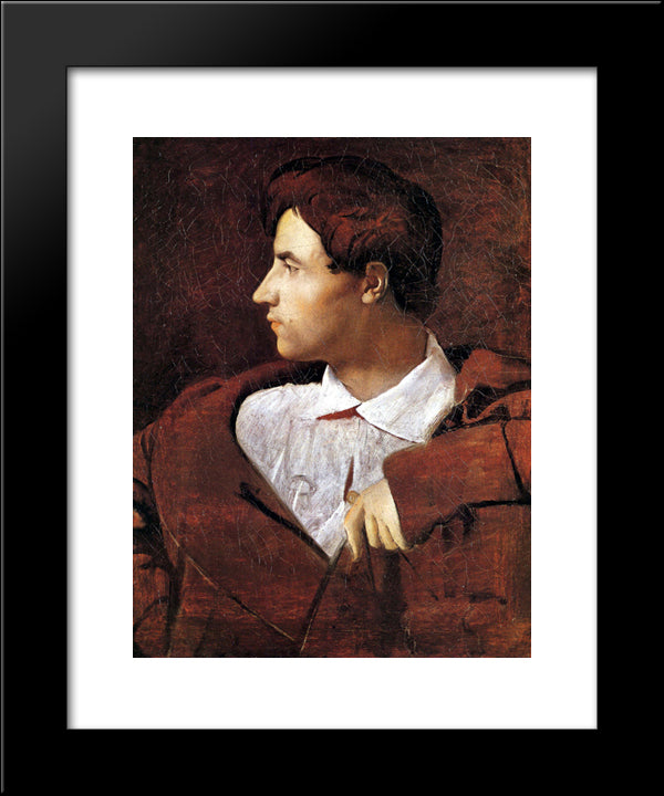 Jean Baptiste Desdeban 20x24 Black Modern Wood Framed Art Print Poster by Ingres, Jean Auguste Dominique