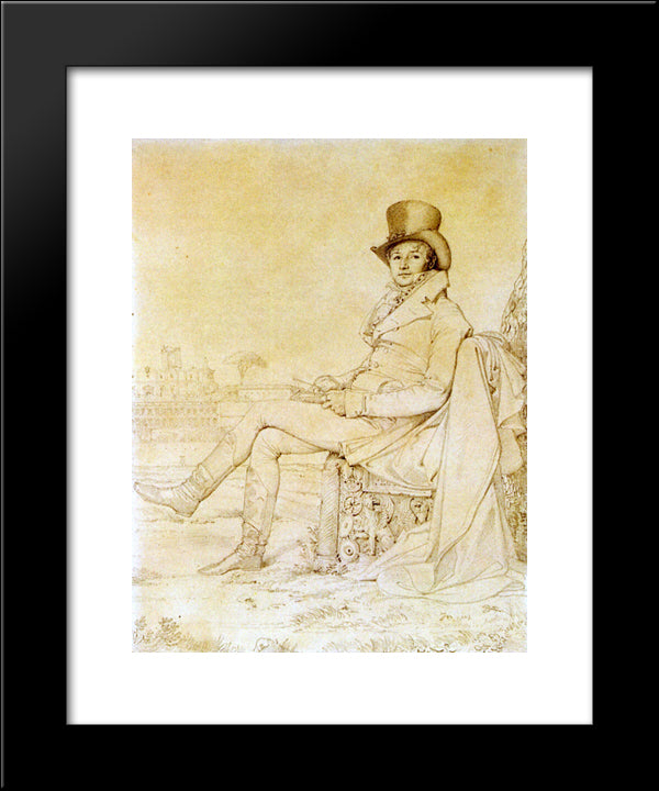 Lucien Bonaparte 20x24 Black Modern Wood Framed Art Print Poster by Ingres, Jean Auguste Dominique