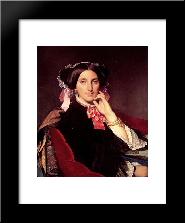 Madame Gonse 20x24 Black Modern Wood Framed Art Print Poster by Ingres, Jean Auguste Dominique