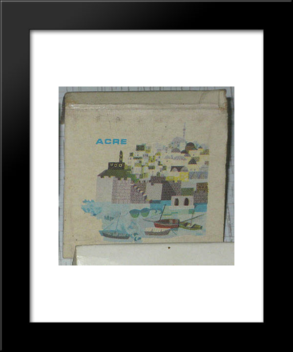 Acre (Match Box) 20x24 Black Modern Wood Framed Art Print Poster by Jean David