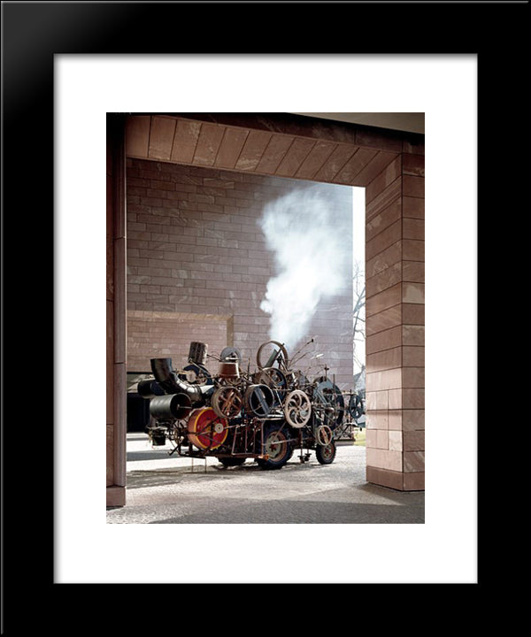 Klamauk 20x24 Black Modern Wood Framed Art Print Poster by Tinguely, Jean