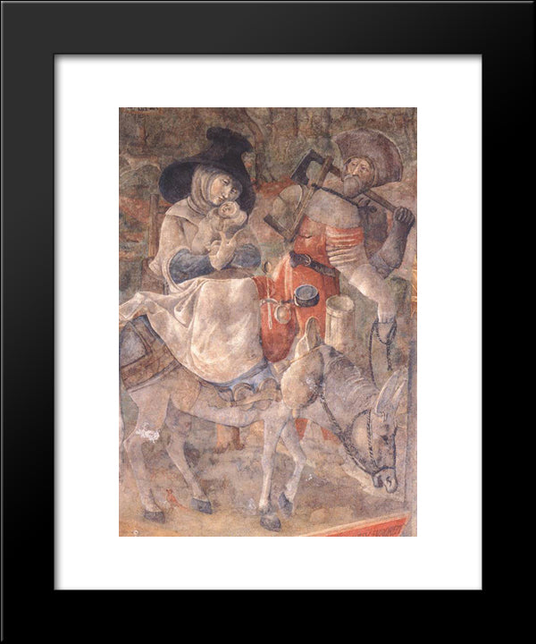Flight To Egypt 20x24 Black Modern Wood Framed Art Print Poster by Ratgeb, Jerg
