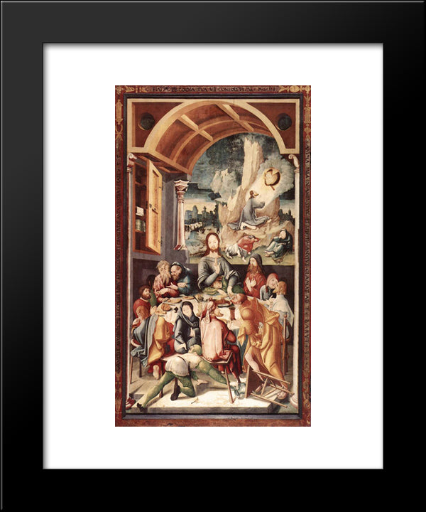 The Last Supper 20x24 Black Modern Wood Framed Art Print Poster by Ratgeb, Jerg
