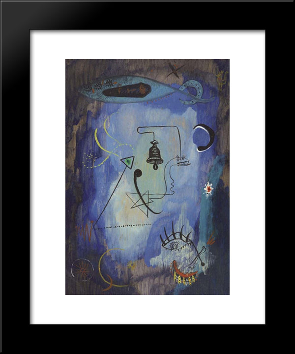 Dau Al Set 20x24 Black Modern Wood Framed Art Print Poster by Ponc, Joan