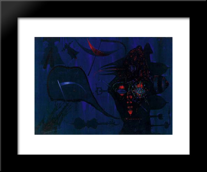 Monoleg 20x24 Black Modern Wood Framed Art Print Poster by Ponc, Joan