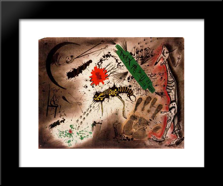 Suite Al - Lucinacions Iii 20x24 Black Modern Wood Framed Art Print Poster by Ponc, Joan