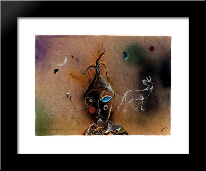 Suite Toros 20x24 Black Modern Wood Framed Art Print Poster by Ponc, Joan