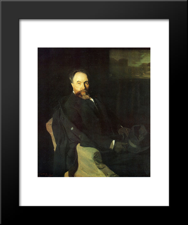 Aureliano De Beruete 20x24 Black Modern Wood Framed Art Print Poster by Sorolla, Joaquin