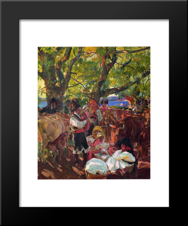 Galicia, The Pilgrimage 20x24 Black Modern Wood Framed Art Print Poster by Sorolla, Joaquin