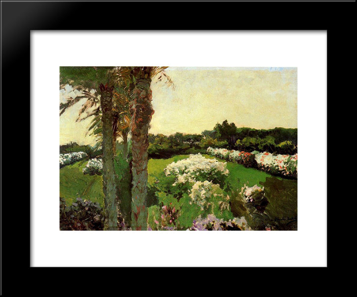 Malvarrosa, Valencia 20x24 Black Modern Wood Framed Art Print Poster by Sorolla, Joaquin